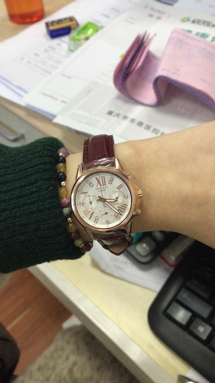 卡西欧she-5026gl-7aupr手表「表友晒单作业」不错……….