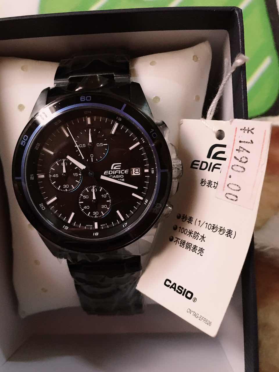 卡西欧efr526bk1a2vupf手表表友晒单作业今天收到手