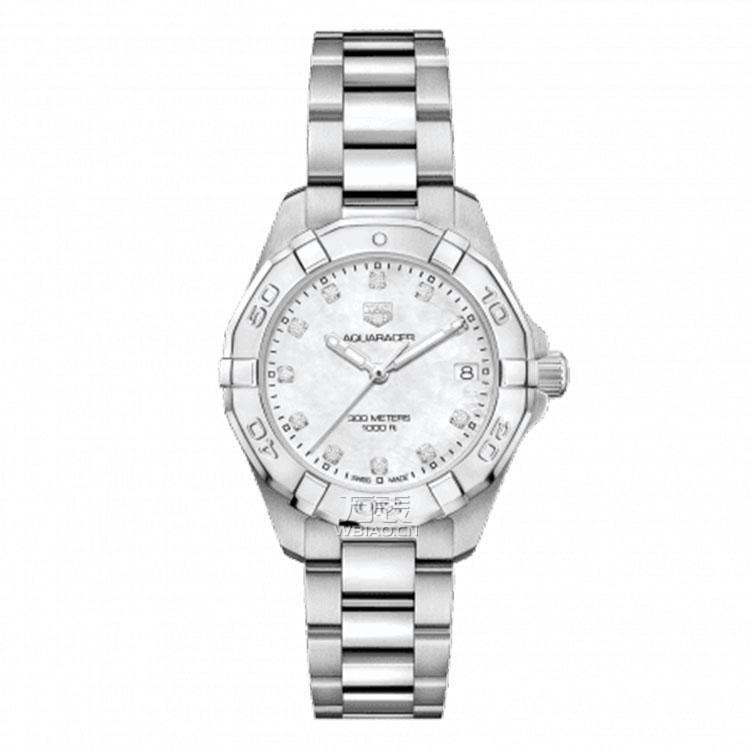 泰格豪雅(tag heuer)-竞潜aquaracer系列 wbd1314.ba0740 石英女表
