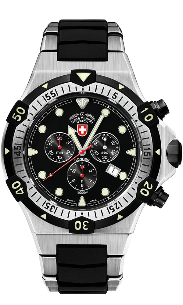 瑞士军表swiss military-navy海军系列 conger海鳗 2216 2千米专业