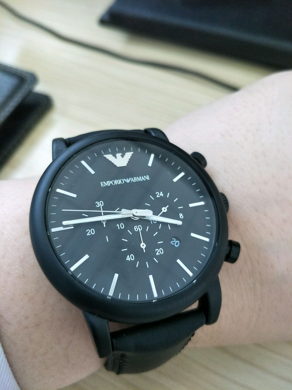 阿玛尼ar1970手表表友晒单作业今天收到手