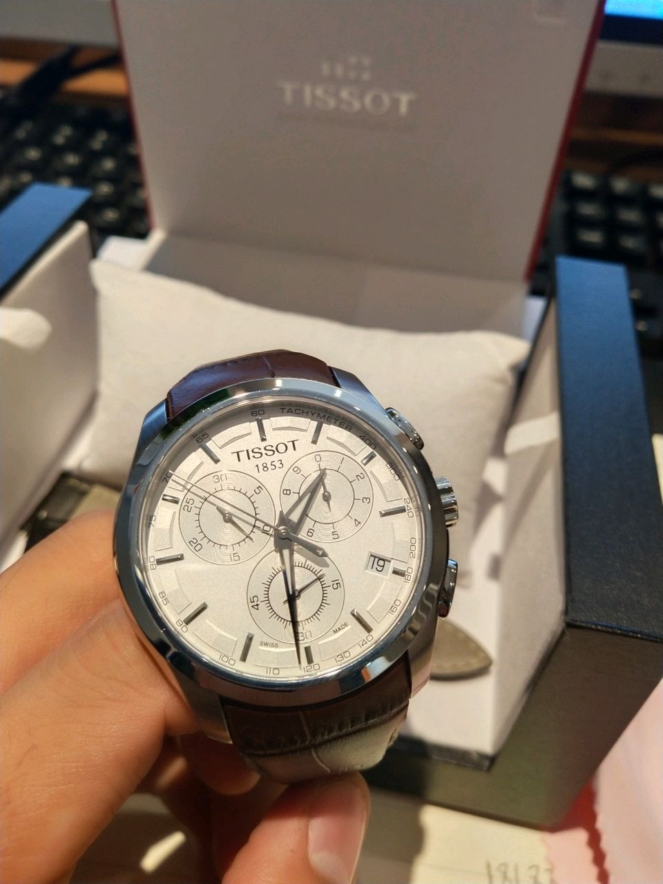 天梭t0356171603100手表表友晒单作业第一次在这