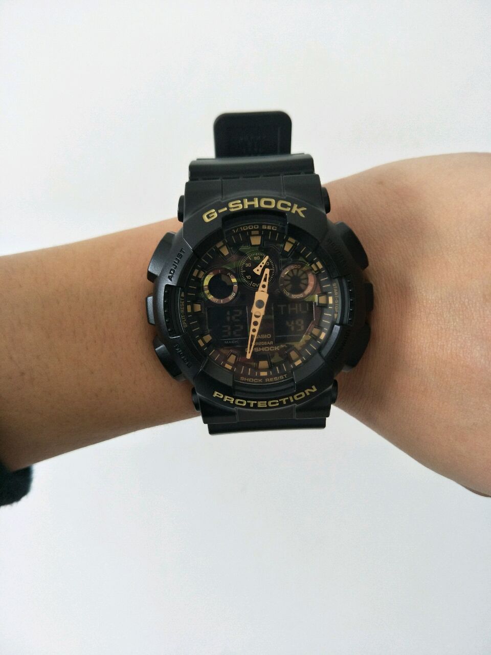 卡西欧ga-100cf-1a9pr手表「表友晒单作业」物流很快.