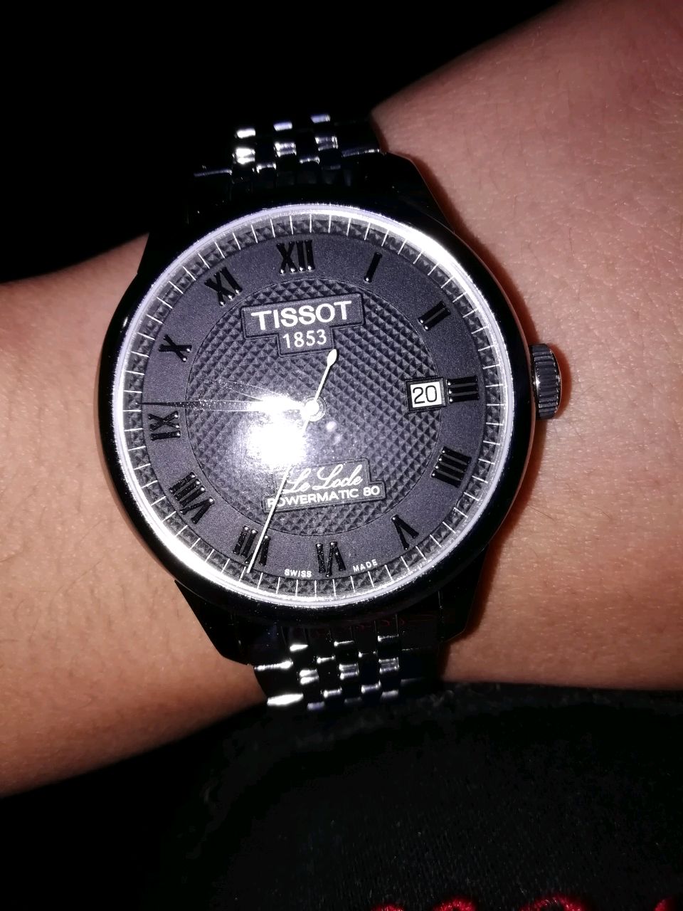 天梭t0064071105300手表表友晒单作业表带太长了