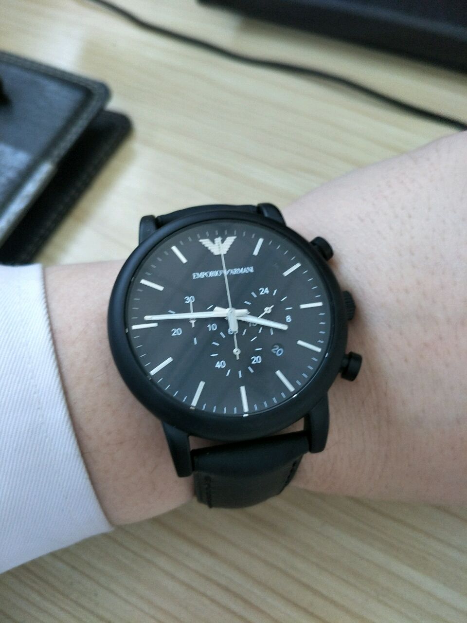 阿玛尼ar1970手表表友晒单作业今天收到手