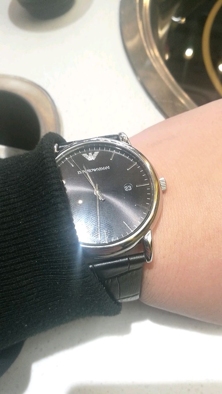 阿玛尼ar2500手表表友晒单作业客服很好