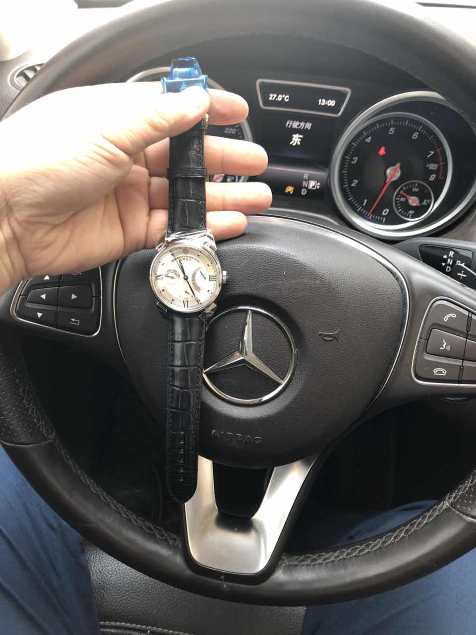 库尔沃3194.1A(黑色表带)手表【表友晒单作业】刚拿到手表...