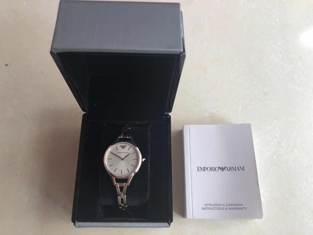 阿玛尼ar11055手表表友晒单作业买来戴着玩