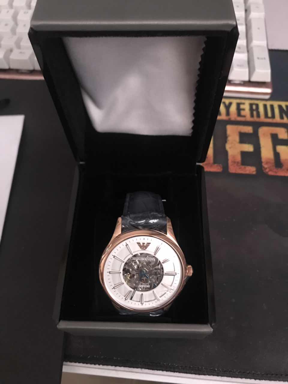 阿玛尼ar1947手表表友晒单作业手表很漂亮