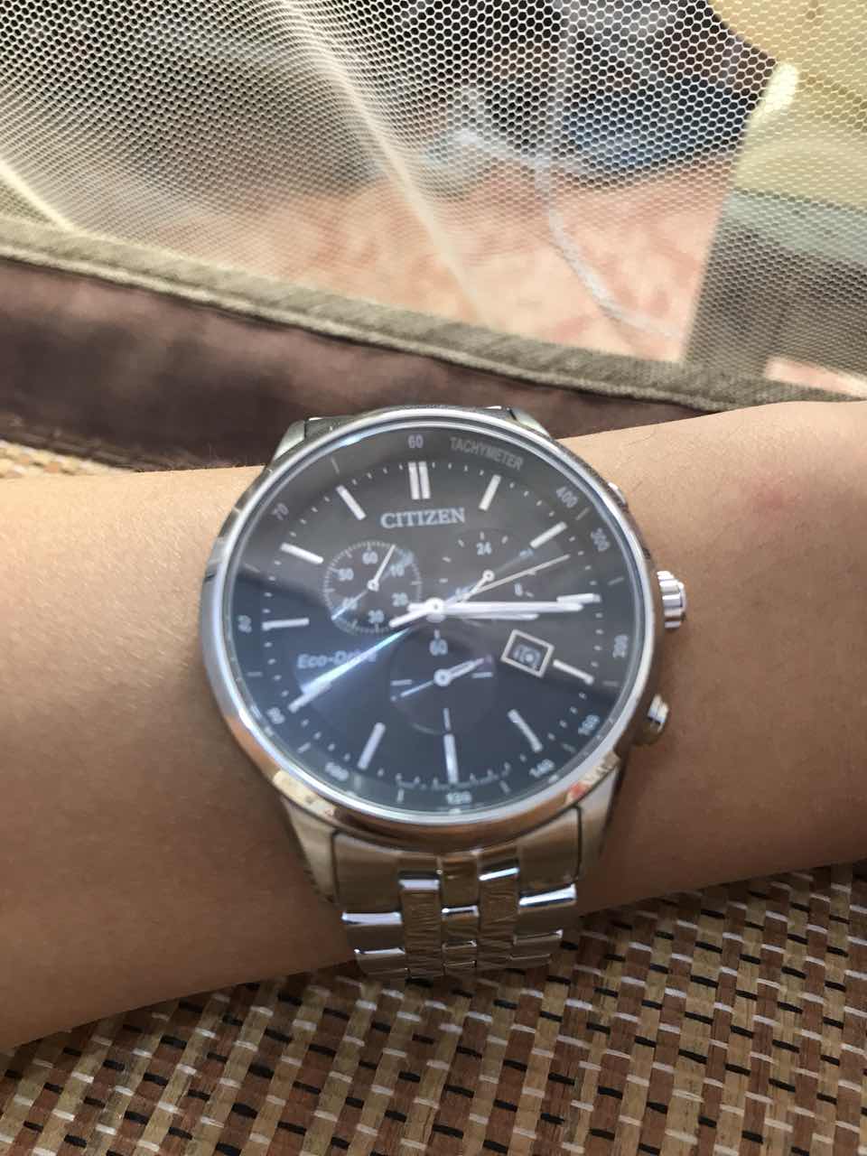 西铁城at214055e手表表友晒单作业除了物流太