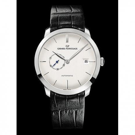 芝柏GP 1966系列49526-79-131-BK6A男士机械机芯表