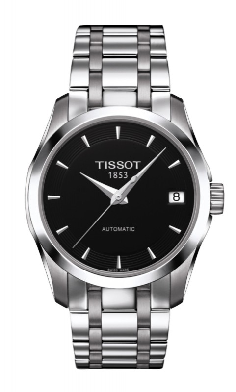 天梭TISSOT-库图系列 T035.207.11.051.00 女士机械表 特写