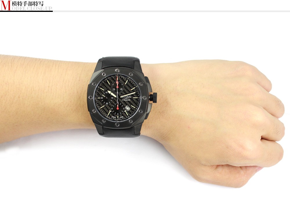 DAVOSA-Titanium Black Limited Edition系列 16150685 男士机械表特写