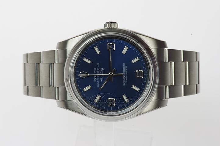 劳力士ROLEX-蚝式恒动系列 114200-70190蓝369伯 男士机械表