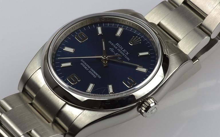 劳力士ROLEX-蚝式恒动系列 114200-70190蓝369伯 男士机械表