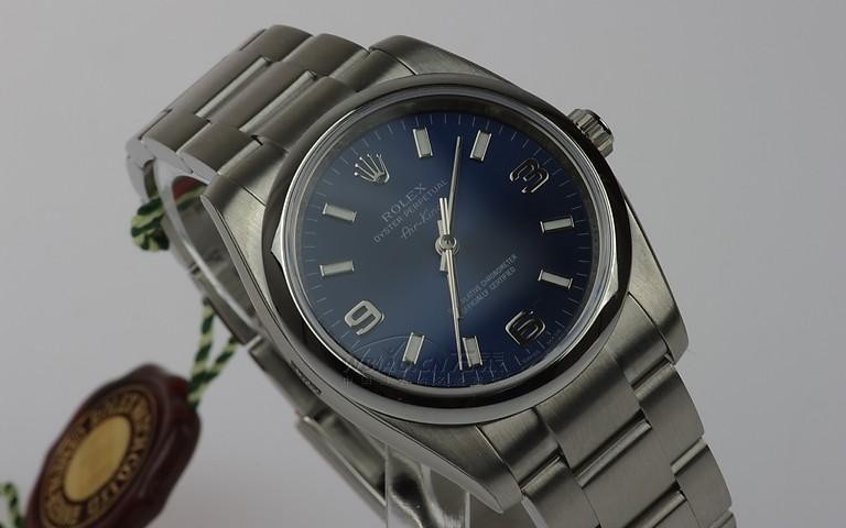 劳力士ROLEX-蚝式恒动系列 114200-70190蓝369伯 男士机械表