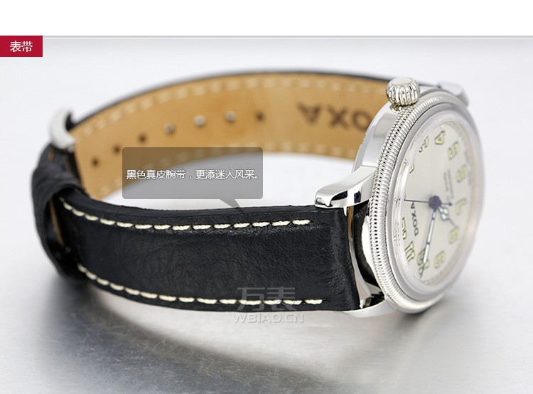 时度-复古系列 D116SSV 男士机械表（附送一条表带） 表带