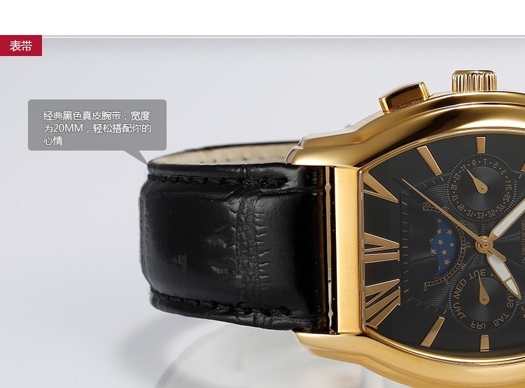 瑞士查梅斯charmex-LUCERNE系列 2007 男士石英表 表带