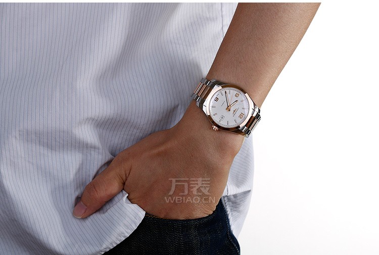 浪琴longines-康铂系列 L2.785.5.76.7 男士机械表 佩戴