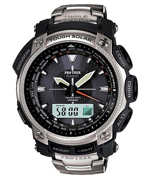 卡西欧CASIO-PROTREK系列 PRW-5050T-7DR 男士光能表