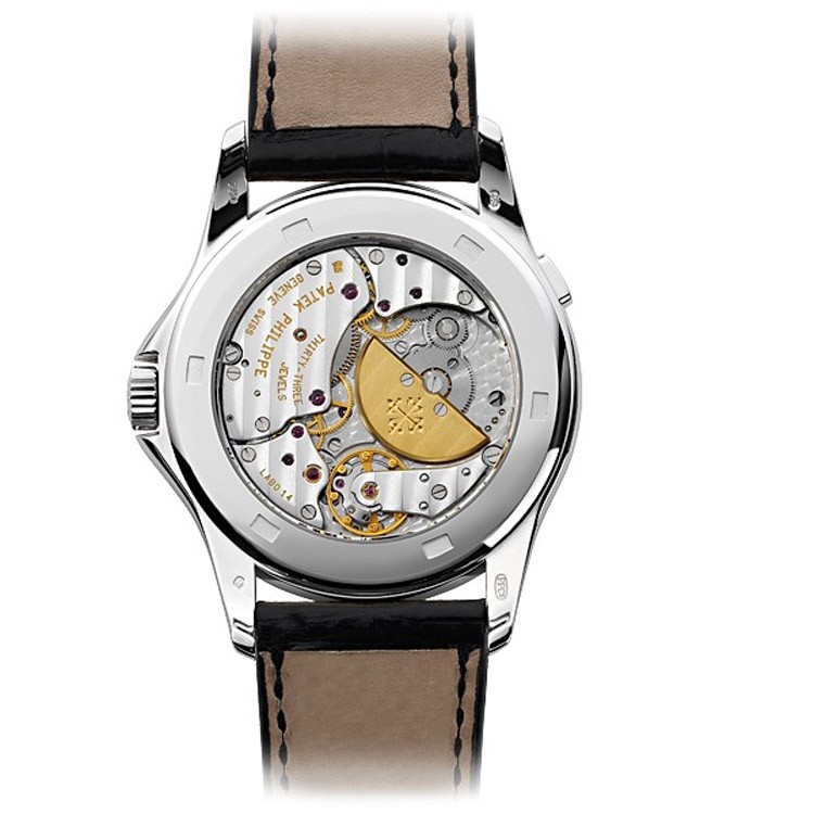 百达翡丽Patek Philippe- 复杂功能计时系列5130G-019  白金 男士机械表