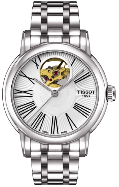 天梭Tissot-心媛系列 T050.207.11.033.00 机械、镂空女表