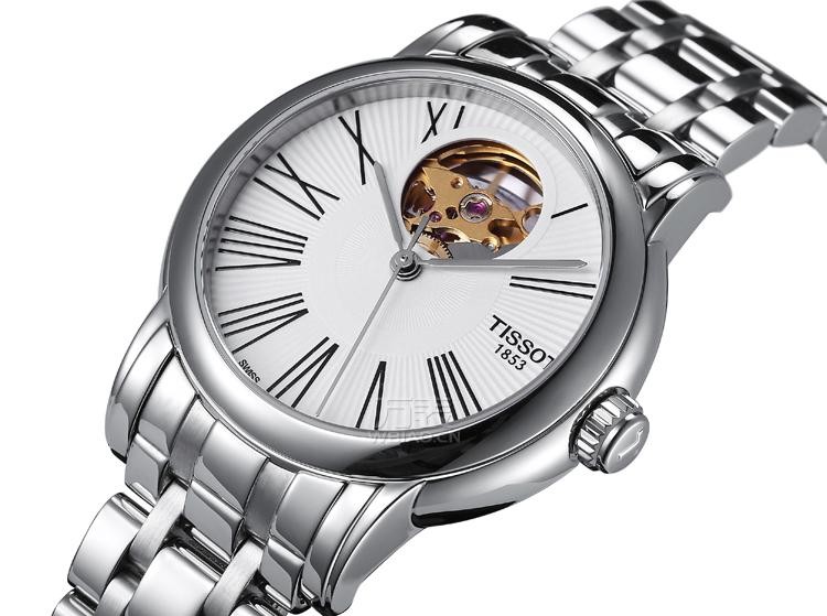 天梭Tissot-心媛系列 T050.207.11.033.00 机械、镂空女表