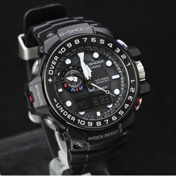 卡西欧G-SHOCK系列 GWN-1000B-1APR电波运动男表