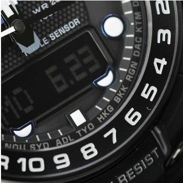 卡西欧G-SHOCK系列 GWN-1000B-1APR电波运动男表