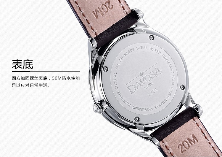瑞士超高性价比腕表品牌！瑞士迪沃斯(DAVOSA)-Parangon Quartz 剑心系列  16248215 石英男表