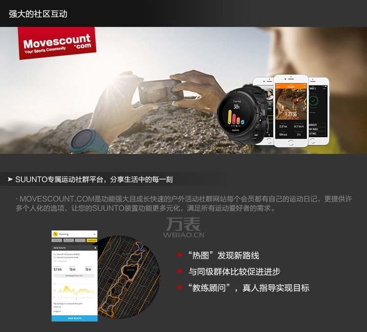 颂拓Suunto- Spartan系列 SS022951000 高端户外智能腕表