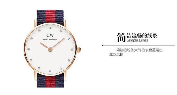 DW 丹尼尔惠灵顿（Daniel Wellington）— 摩登系列 0905DW 石英女表