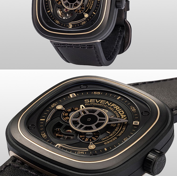 sevenfriday-P系列 P2-2 动感工业革命元素自动机械男表