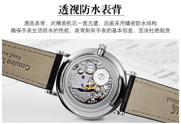 上海shanghai-商务系列 SH-591LAN-1 自动机械女表