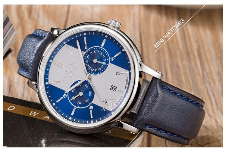 MINI Watch-蓝白 MINI-160638 时尚石英中性表