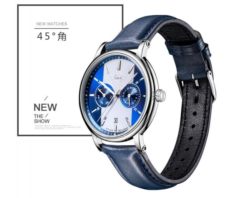 MINI Watch-蓝白 MINI-160638 时尚石英中性表