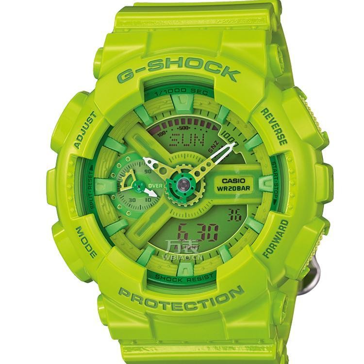 卡西欧CASIO-G-SHOCK系列 GMA-S110CC-3APR 防震防水运动中性手表