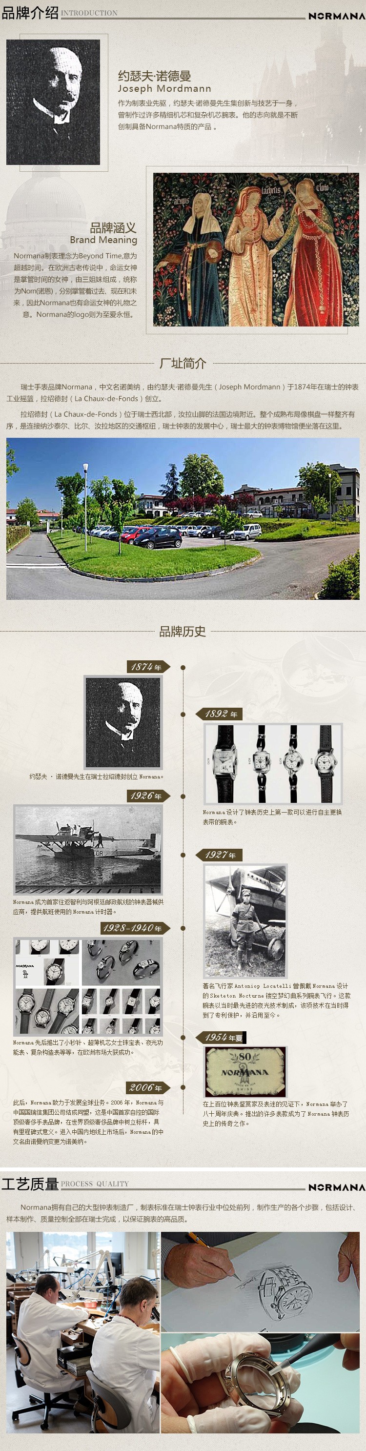 诺美纳NORMANA-城堡多功能动力储存系列 13001C 机械男表