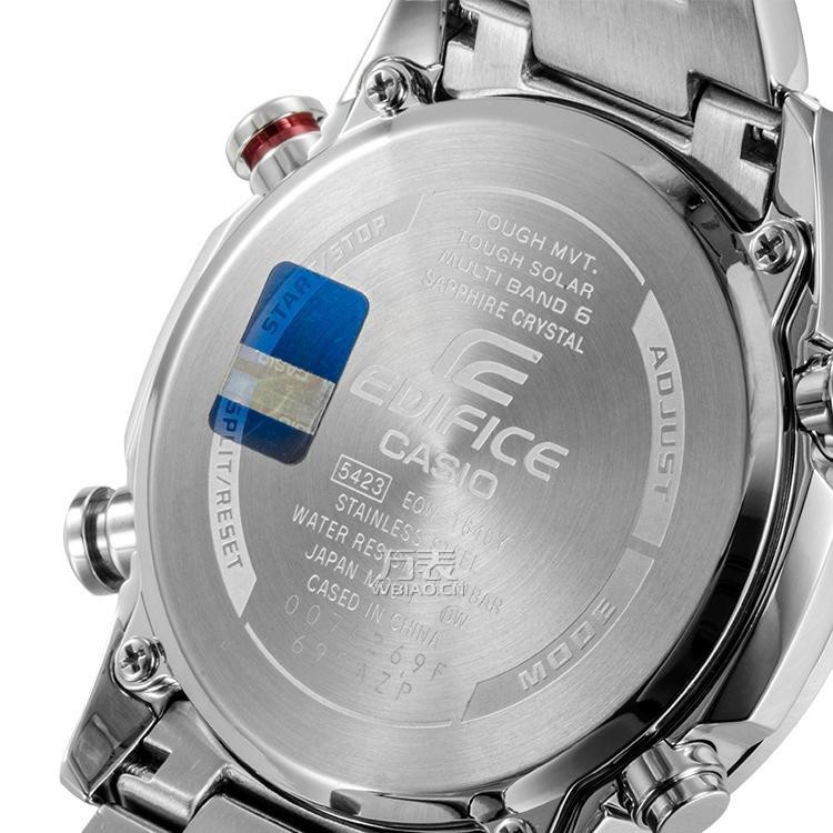 卡西欧 edifice系列 eqw-t640ydb-1a2pr 人造蓝宝石玻璃镜面六局电波