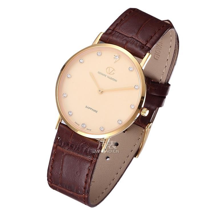 华伦天奴valentino-系列 gv3500gl-w 石英女表