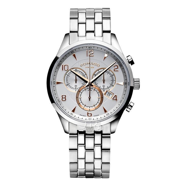 雷米格Romago-三针休闲系列 RM048H-0380SS-SVRG-5 石英中性表