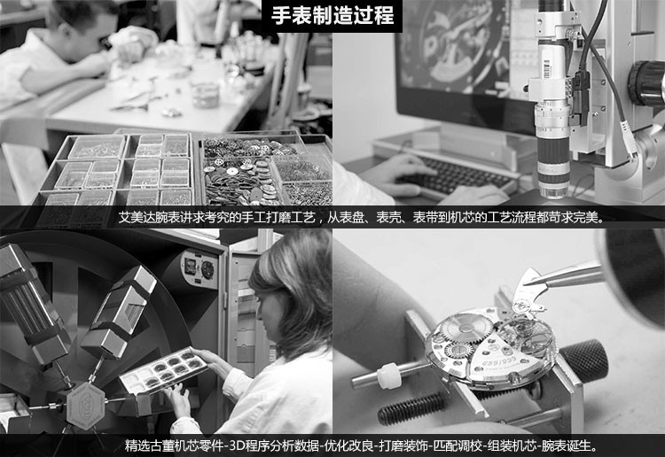 艾美达（Armand Nicolet）- 当代经典系列 M02 7148A-AG-P914MR2 机械男表（已绝版）