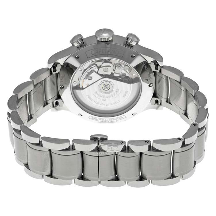 此款是自动机械eta 7753机芯,27石,背透,男士款,42mm表径.