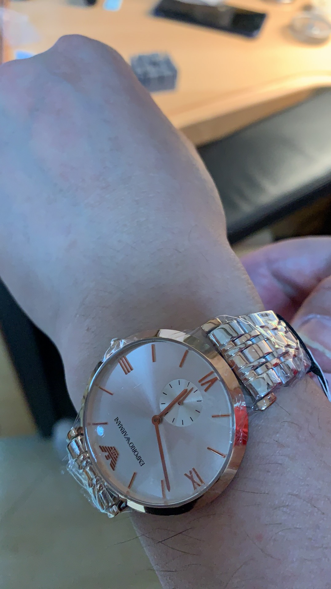 阿玛尼ar1677手表【表友晒单作业】卖家态度好.