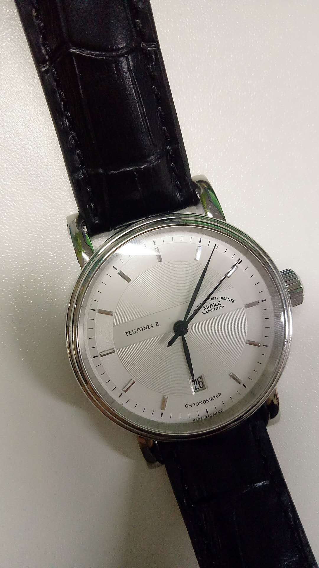 莫勒m13045lb手表表友晒单作业手表很精致