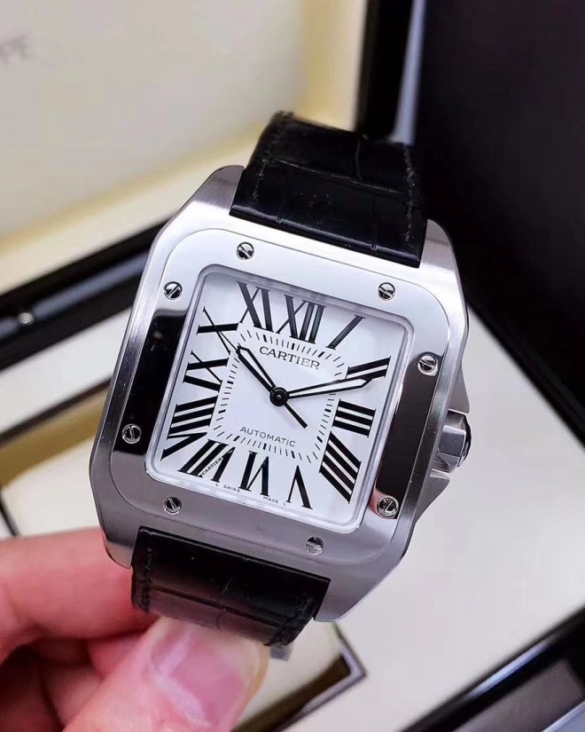 卡地亚 机械男表 山度士santos w20073x8