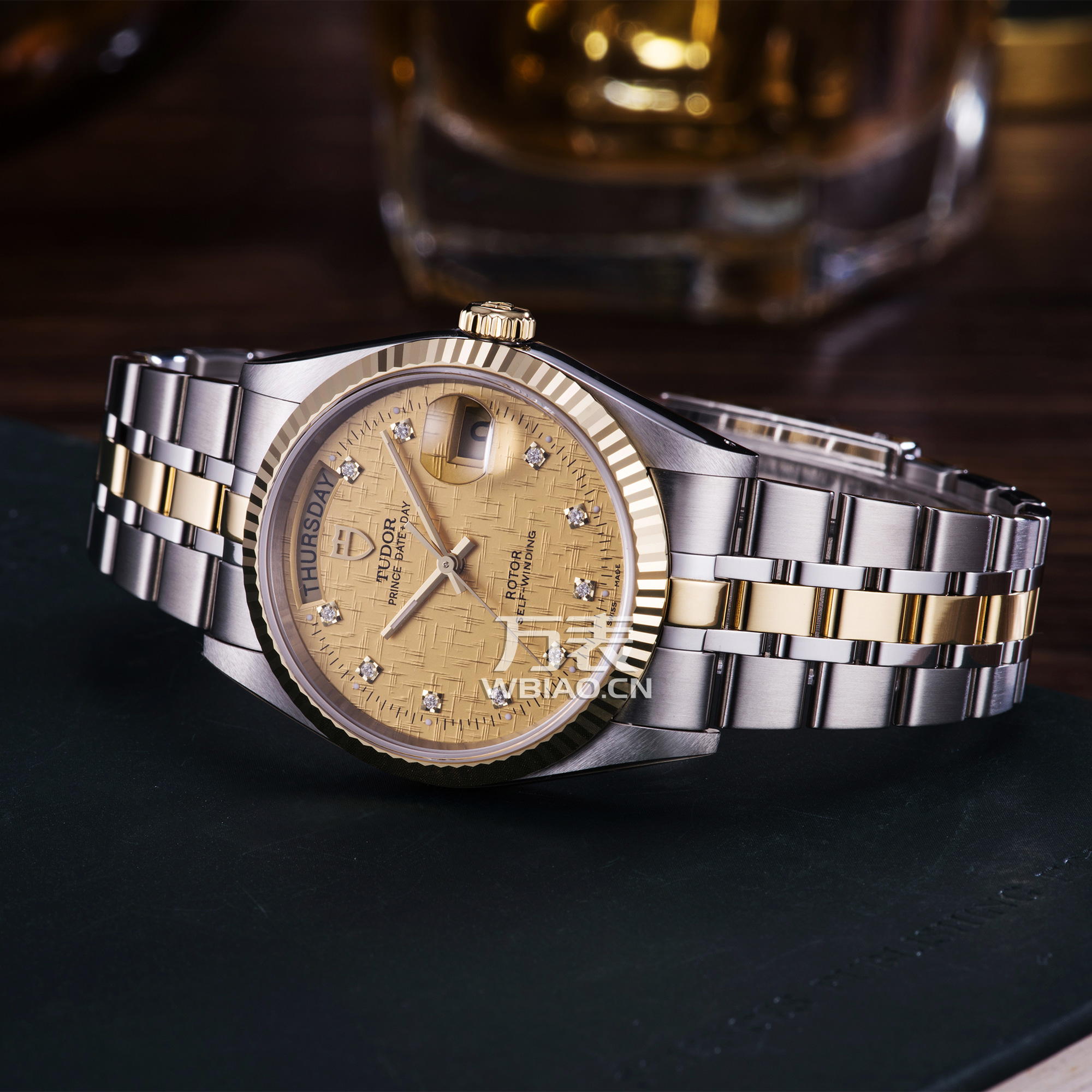 帝舵(tudor)-王子系列星期日历型 76213-62483 10di香槟色丝绸 自动