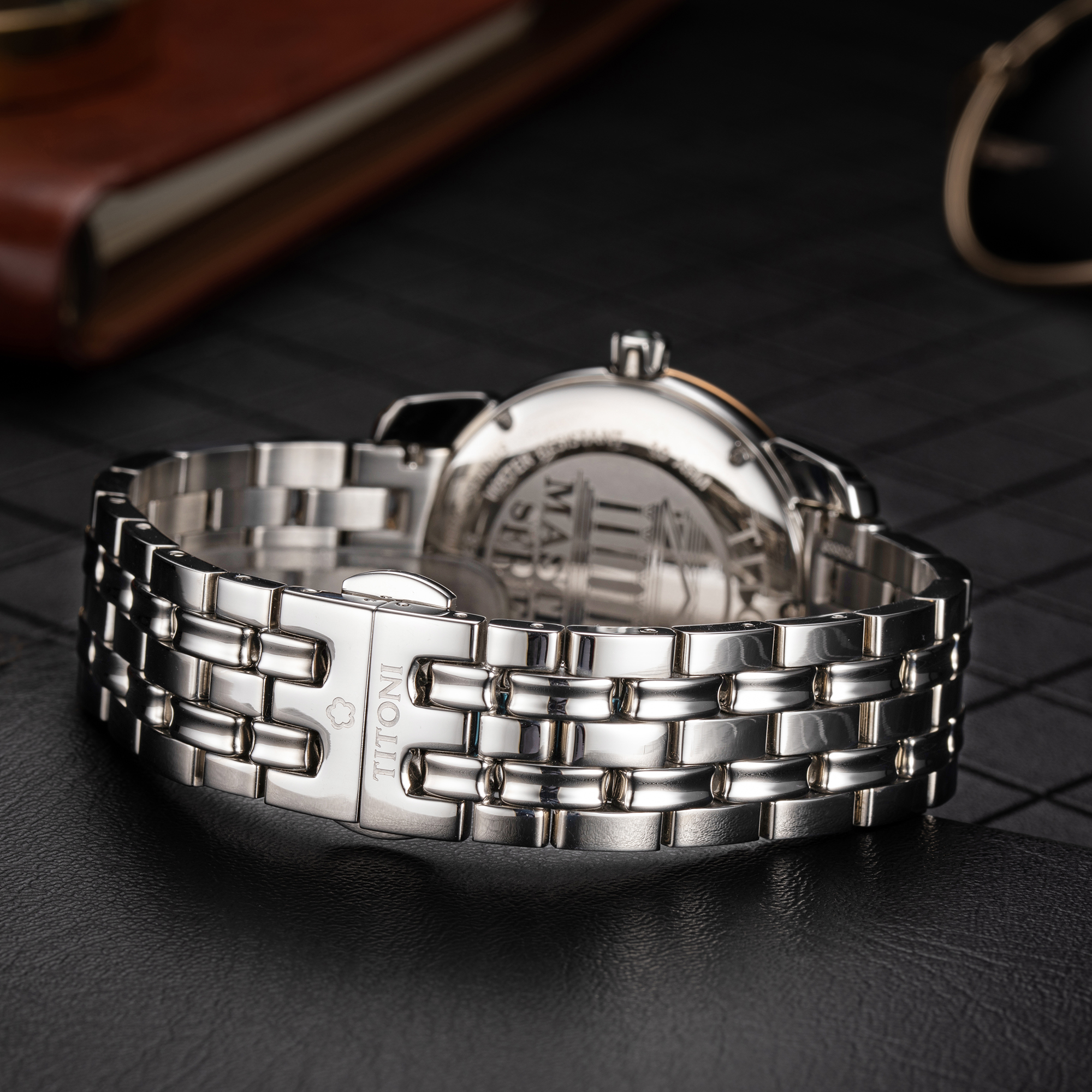 梅花titoni-master series大师系列 83688 sr-296 天文台机械男表