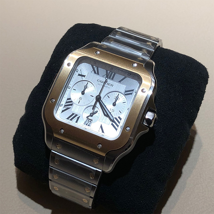 月付7551.790620 卡地亚 santos系列 自动机械男表 免息分期