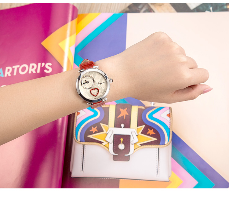 【意大利菲拉格慕官方指定平台】 菲拉格慕Ferragamo-Cuore Ferragamo系列-FE298 0016石英女表 迪丽热巴同款